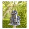 Wind & Weather Gothic Castle Birdhouse with Metal Dragon Weathervane