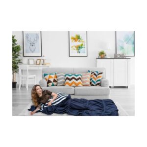 32"x75" Frankie Sleeping Bag Navy - Chic Home Design