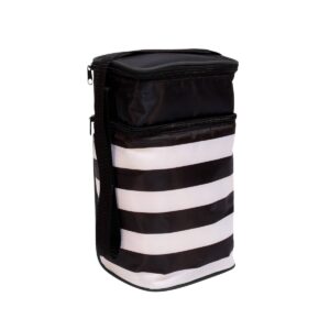 J.L. Childress Six Bottle Cooler - Black Stripe - 30qt