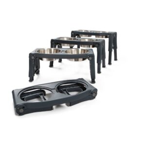 Dexas Adjustable Height Stainless Steel Dog Bowl