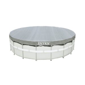 Intex 28041E UV Resistant Deluxe Debris Pool Cover for 18-Foot Intex Ultra Frame Round Above Ground Swimming Pools with Drain Holes