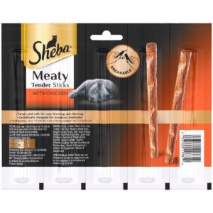 Sheba Meaty Tender Sticks with Chicken Jerky Cat Treats - 0.7oz