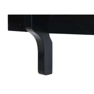 Hathaway Wall-Mounted Pub Table with Pool Cue Rests - Black