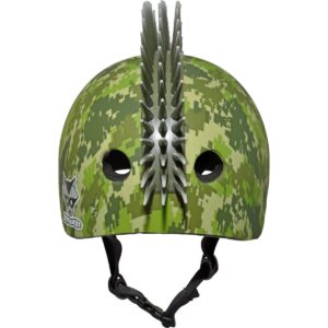 Raskullz Digital Camo Mohawk Child Helmet - Green