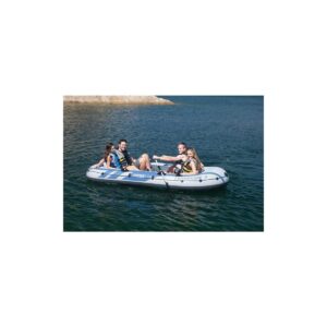 Intex Excursion 4 Person Inflatable Rafting and Fishing Boat Set with 2 Oars