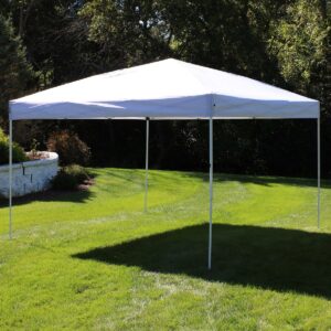 12'x12' Quick-Up Steel Frame Canopy with Carrying Bag White - Sunnydaze