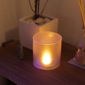 MPOWERD Luci Candle Frosted Finish Portable Waterproof Inflatable Solar Light