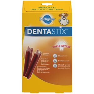 Pedigree Dentastix Bacon Flavor Small Toy Dental Dental Dog Treats - 24ct