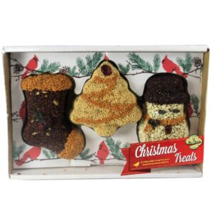 Home & Garden 4.0" Christmas Seed Treats Stocking Tree Snowman Mr Bird - Bird And Wildlife Food