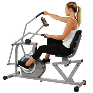 Sunny Health & Fitness Cross Training Magnetic Recumbent Exercise Bike