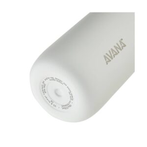 Avana 18oz Ashbury with Stainless Steel Cap - White
