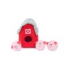 ZippyPaws Burrow Pig Barn Dog Toy