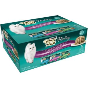 Purina Fancy Feast Medleys Gourmet Wet Cat Food In a Delicate Sauce Florentine Collection - 3oz/12ct Variety Pack