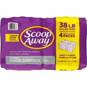Scoop Away Instant Odor Control Clean Breeze Cat Litter - 38lb