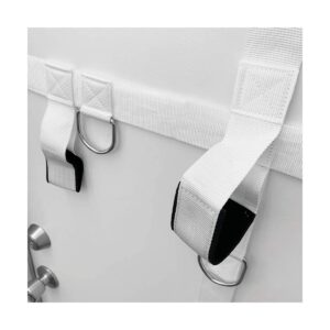 Bodylastics Ultra Anchor Door Attachment with 25 Durable Connectors for Anti Snap Resistance Bands Strength Training on Any Standard Door, White