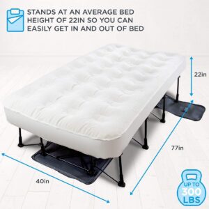 Ivation EZ-Bed Twin 7 in. Thick Air Mattress with Built in Pump