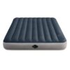 Intex 10" Queen Size Air Mattress with 2-Step AA Battery Inflation Pump System