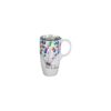 Evergreen Cypress Home Beautiful Celebrate Ceramic Travel Cup with Lid - 5 x 4 x 7 Inches Homegoods and Accessories for Every Space