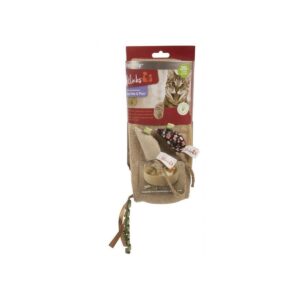 Petlinks Happy Nip Hide and Play Crinkle Ring 2 Mice Cat Toy