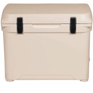 Engel Roto-Molded Bear-Resistant 50-Quart Portable Hard Drink Cooler, Coastal White