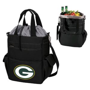 Green Bay Packers Activo Cooler Tote by Picnic Time Black - 11.09qt