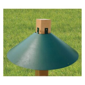 Woodlink Metal Wrap Around Bird House and Feeder Squirrel Baffle Guard for 4 x 4 Inch Pole Post (2 Pack)