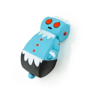Crowded Coop, LLC The Jetsons Rosie the Robot 6.5 Inch Silicon Squeaker Dog Chew Toy