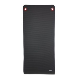 Power Systems Premium Hanging Exercise Fitness Mat for Yoga, Pilates, Workout Studios, and Gyms - 56" Length & 5/8" Thick, Jet Black
