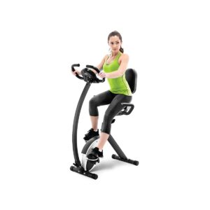 Marcy Foldable Exercise Bike with High Back Seat