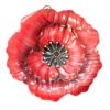 Home & Garden 20.5" Poppy Feeder/Birdbath Stake Yard Decor Flower Regal Art & Gift - Bird Feeders