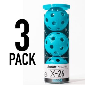Franklin Sports 3pc X-26 Indoor Pickleballs - Blue