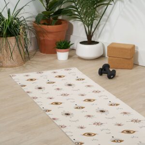 The Optimist Evil Eye Magic Pattern (6mm) 24" x 70" Yoga Mat - Society6