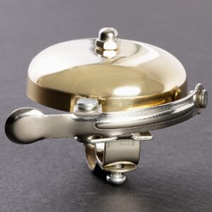 Juvale Classic Brass Bicycle Bell for Handlebars for Adults and Kids (Gold, 2.2 in)