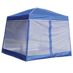 Z-Shade 10' x 10' Horizon Angled Leg Shade Canopy Shelter with Screenroom Walls