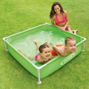 Intex 57172EP 48 x 12 Inch Mini Frame Kids Beginner Kiddie Swimming Pool, Green