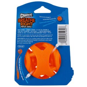 Chuckit! Breathe Right Fetch Ball Dog Toy - Orange - M