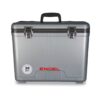 Engel 30-Quart 48 Can Portable Leak-Proof Compact Lightweight Insulated Airtight Hard Drybox Cooler for Fishing, Hunting, and Camping, Silver