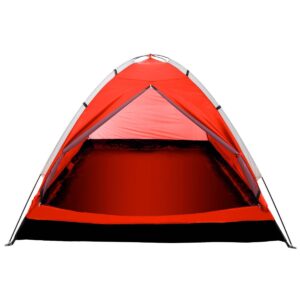 Wakeman 2-Person Water Resistant Dome Tent - Red/Gray