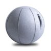 Vivora Luno MAX Classic Series Luxury Felt Sitting and Fitness Ball Chair with Handle, Marble