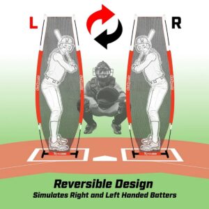 GoSports XTRAMAN Reversible Softball Dummy Batter Pitching Accuracy and Safety Aid Training Mannequin Net