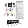 Bodylastics 12 Piece Exercise Equipment Max Tension Bundle Set with Ultra Door Anchor System, Handles, Weight Resistance Bands, and Steel Wall Rack