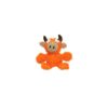 Mighty Microfiber Bull Dog Toy - Orange - M