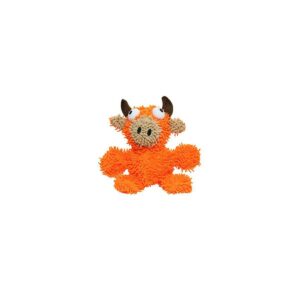 Mighty Microfiber Bull Dog Toy - Orange - M