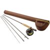 Redington 586-4 Path Outfit 5 Line Weight 8.5 Foot 4 Piece Lightweight Medium Fast Action Graphite Fly Fishing Rod and Reel Combo with Storage Tube
