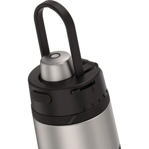 Thermos 18 oz Guardian Stainless Steel Water Bottle - Matte Steel/Espresso Black