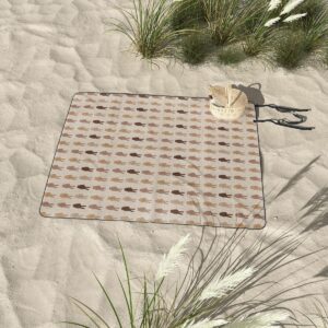Iveta Abolina Peace Hands Tan Picnic Blanket - Deny Designs