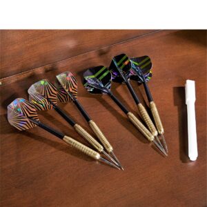 Barrington Woodhaven Premium Bristle Dartboard Cabinet set with LED lights