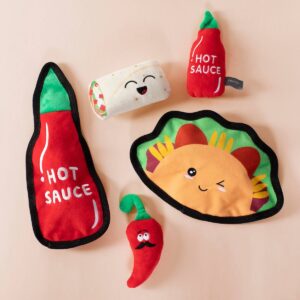PetShop by Fringe Studio Hot Sauce Durable Plush Dog Toy