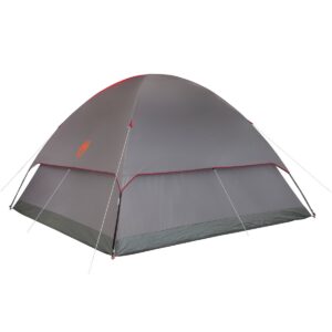 Coleman Flatwoods II 6-Person Dome Tent - Gray/Red