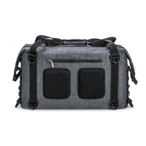 IceMule 1602-SG Traveler Large Foldable Portable Soft Sided Zipper Top 35 Liter 36 Can Lightweight Insulated Waterproof Leak Proof Backpack Cooler Bag